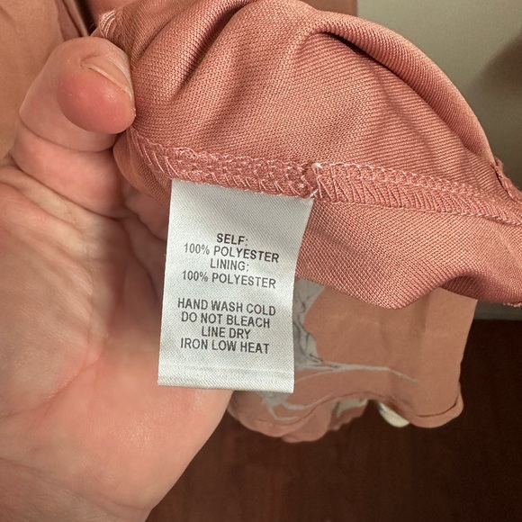 Lulu’s Taupe & Cream All Mine Rusty Rose Floral High-Low Slit Wrap Dress NWT XS - Picture 12 of 16